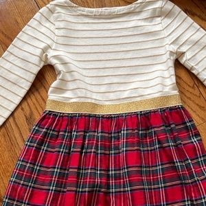 Jcrew kids tartan striped dress